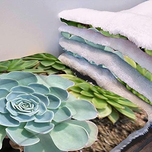 GENERIC Yellow Ultra Soft Thick Flannel Dog Cat Bed Mats Breakfast Food Cartoon Like Image Soft Warm Puppy Blanket Cover Dog Cat Fluffy Fur Blanket Sleep Fast Food Dessert 22" X 28"