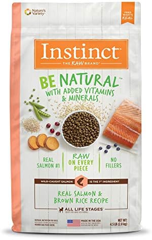  Instinct Be Natural Real Lamb & Oatmeal Recipe Natural Dry Dog Food, 24 Lb. Bag