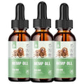  (3-Pack) Hemp Oil For Dogs And Cats, Max Strength Pets Hemp Drops - Anxiety Pain Support Pet Joint, Hip And Skin Health Supplement - Dog Cat Organic Hemp Oils, Non-GMO, Made In USA, Omega Fatty Acids