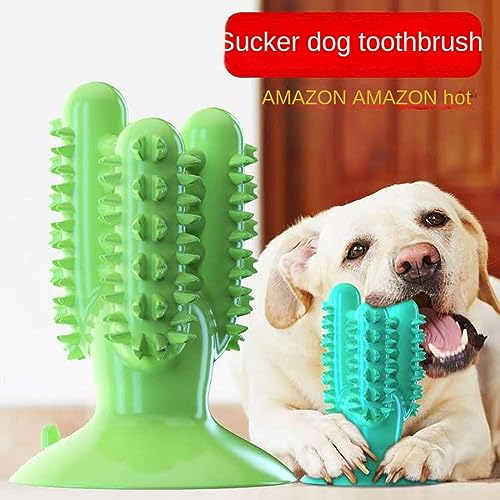  MeDapi Dog Toothbrush, Dog Teeth Cleaning Stick, Dog Teeth Grinding Stick, Food Leakage Device, Chewing-Resistant Pet Supplies, Pet Toys Yellow