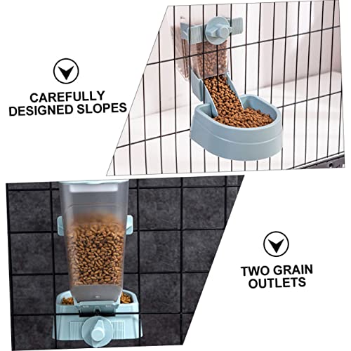  Hamster Accessories Cat Food Dispenser Cat Food Dispenser 2pcs Automatic Feeder Dog Automatic Feeder Pet Plastic Sky-Blue Food Bowl Hamster Food Hamster Food