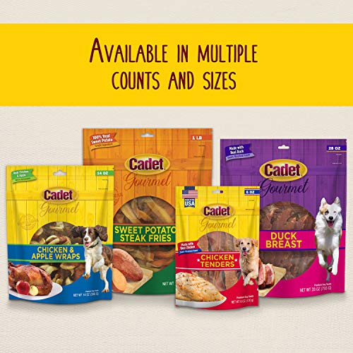  Cadet Gourmet Duck Breast Dog Treats - Healthy & Natural Dog Training Treats For Small & Large Dogs - Inspected & Tested In USA (2.5 Lb.)