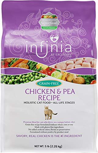  Infinia | Chicken And Pea Grain-Free Cat Food | Nutritionally Complete | 5 Pound (5 Lb) Bag