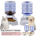  AYENCI Cat Automatic Water, 3.8L Dog Bowl Automatic Cat Feeder Large Capacity Pet Bowl Water Bottle For Cat Food Dish Water Dispenser Pet Feeding Supplies (Color : Green Food Feeder)