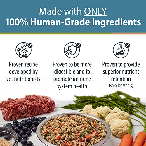  JustFoodForDogs Pantry Fresh Dog Food, Human Grade Lamb & Brown Rice (6 Pack)