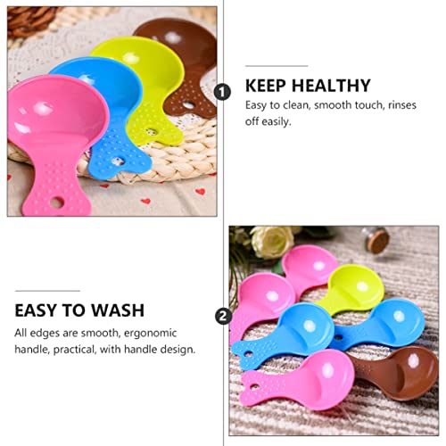 Dog Food Scoop 24 Pcs Food Plastic Small Spoon Tool Spoons Dog Scoop Color Scoops Measuring Feeder Pet Supplies For Colorful Round Shovel Cat Lovely Animals Cups Random Useful