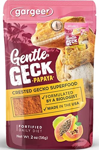  Gargeer 2oz Complete Crested Gecko Food Diet. Premium Mix, Ready To Use Freshly Made Powder. Unique Formula, Developed & Made In The USA. Enjoy! (Tropical + Insects Protein)