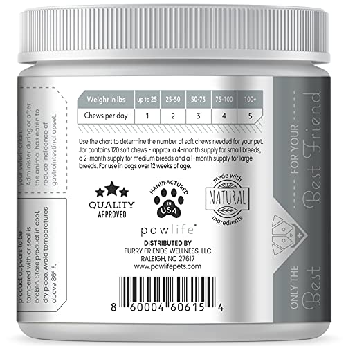  Daily Multivitamin Supplement Chews For Dogs - Joint Support, Digestive Enzymes, Immune System & Mobility, Probiotics For Dogs - Pawlife Multipup 5 In 1 Advanced Wellness Support