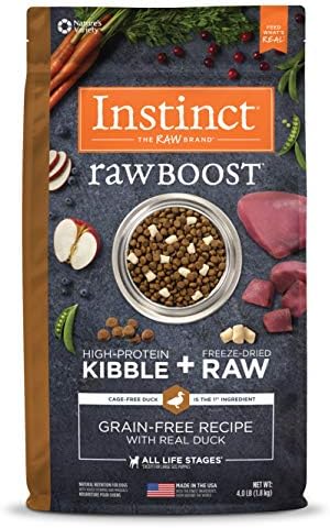  Instinct Raw Boost Grain Free Recipe With Real Beef Natural Dry Dog Food, 4 Lb. Bag