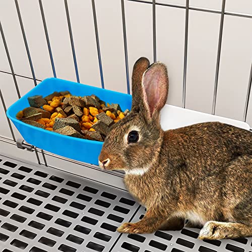  AMZSYLV 6 Pack Feeder Waterer Chicken 21 Oz Food Water Cage Cups Puppy Cat Rabbit Hanging Feeding Dish Coop Bowl Watering Container Treats Drinker For Pigeon Bird Bath Basin Hamster Bed
