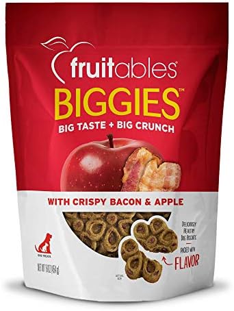  Fruitables Biggies Dog Biscuits – Crunchy Dog Biscuits Made With Pumpkin – Healthy Dog Treats Packed With – Free Of Wheat, Corn And Soy – Pumpkin & Blueberry – 16 Ounces