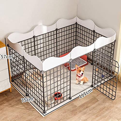  Indoor Dog/Puppy Playpen - Pet Playpen | Small Animal Cage | Christmas Tree Fence | Portable Metal Yard Fence Small Animal Exercise Pen Yard Kennel Portable Metal Yard Fence Small Animal Exercise