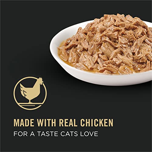  Purina Pro Plan High Protein Gravy Wet Cat Food, SPECIALIZED Healthy Metabolism Formula Chicken Entree - (24) 3 Oz. Pull-Top Cans