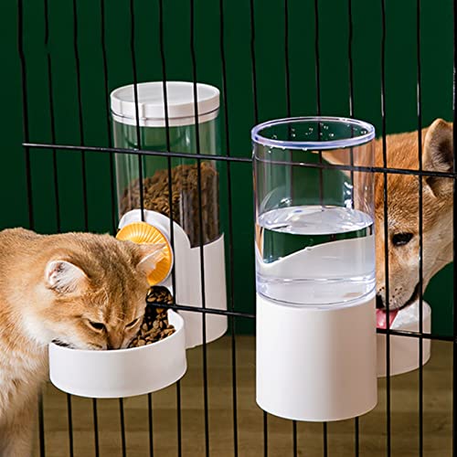  AYENCI Cat Automatic Water, Automatic Pet Bowls Cage Hanging Feeder Pet Water Bottle Food Container Dispenser Bowl For Puppy Cats Rabbit Feeding Product (Size : Blue Food)