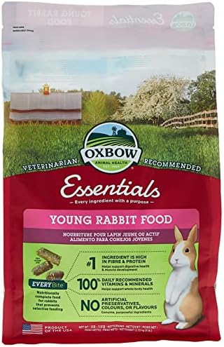  Oxbow Essentials Young Rabbit Food - All Natural Rabbit Pellets - 10 Lb.