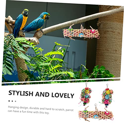  Iplusmile 6 Pcs Parrot Chew Toy Parakeet Chew Toys For Puppies Small Bird Toys Cockatiel Toys Parrot Toys For Large Birds Chewing Toys Bird Chewing Toys Bird Cage Pendant Parakeet Swing Food
