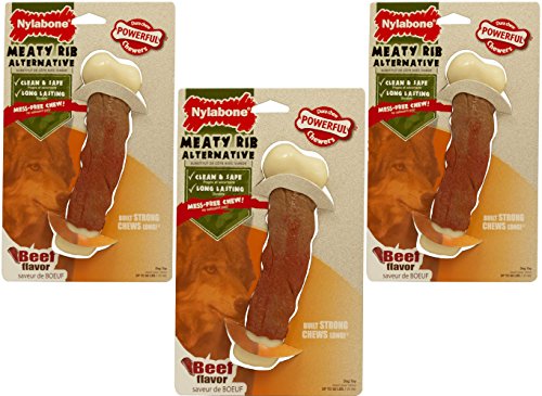  Nylabone Dura Chew Animal Part Alternative Rib Beef Flavor