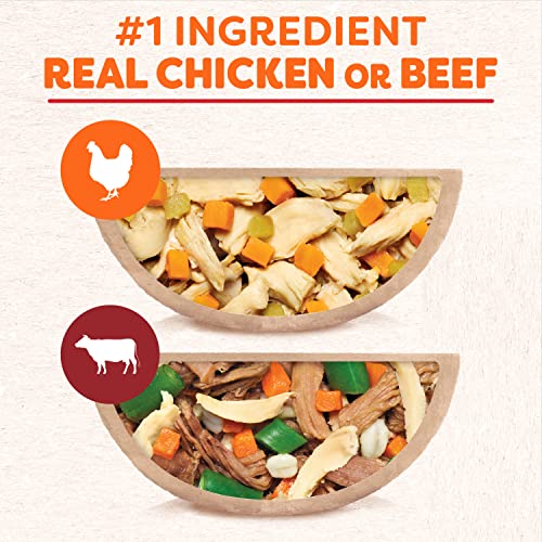  Cesar Wholesome Bowls Adult Soft Wet Dog Food Variety Pack, Beef, Chicken, Carrots, Barley & Green Beans Recipe And Chicken, Apple & Sweet Potato Recipe, (6) 3 Oz. Bowls