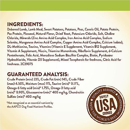  Merrick Limited Ingredient Diet Grain Free Dry Dog Food Real Lamb & Sweet Potato Recipe - 4 Lb. Bag