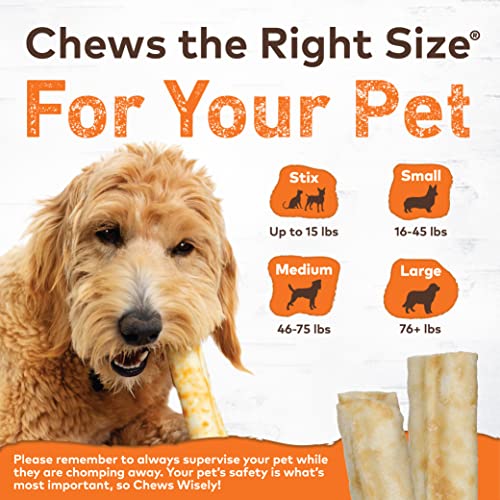  EARTH ANIMAL No Hide Medium Chicken Flavored Natural Rawhide Free Dog Chews Long Lasting Dog Chew Sticks | Dog Treats For Large Dogs | Great Dog Chews For Aggressive Chewers