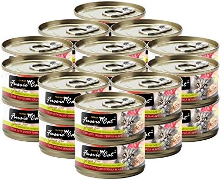  Fussie Cat Premium Tuna With Mussels In Aspic Grain-Free Wet Cat Food 2.82oz, Case Of 24