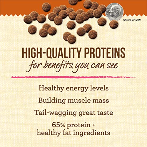  Merrick Lil' Plates Small Breed Dog Food, Grain Free Real Texas Beef And Sweet Potato With Raw Bites Recipe, Small Dog Food - 4 Lb. Bag