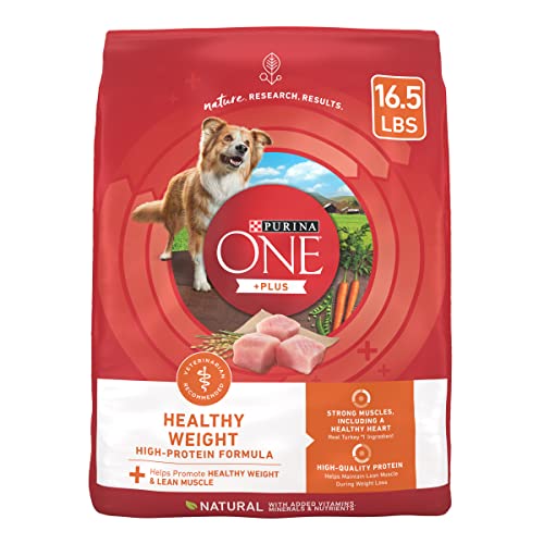  Purina ONE Plus Healthy Weight High-Protein Dog Food Dry Formula - 16.5 Lb. Bag