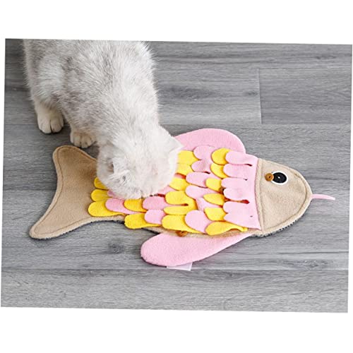  Pet Feeder Colorful Educational Detachable Sniff Portable Cat Smell Simulation Dog Pad Mat Cushion For Fish Pet Pet Slow Feeder