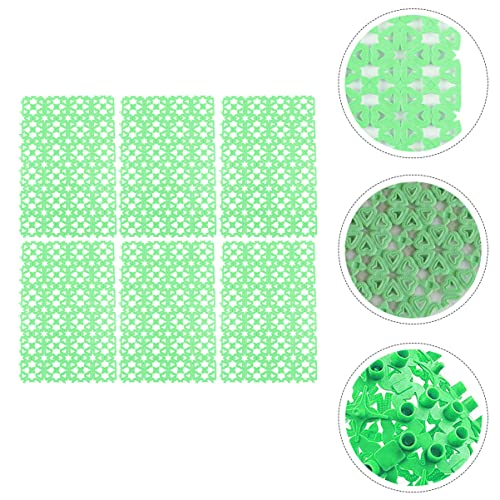  Iplusmile 12pcs In Splice Rabbit Pet Heat Inch, Cushions And Cat Mats- Dogs Random Cats Bottom Mats, Bunny Cages Snowflake Rat Mat, Chinchilla Design Non- Slip Skin Mat Animal, Holder Green