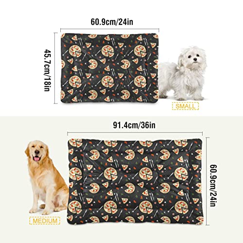  Food Pizza Dog Bed Cat Bed Soft Comfortable Pet Bed Non-Slip Calming Kennel Pad For Small Medium Large Dogs Cats 2116501