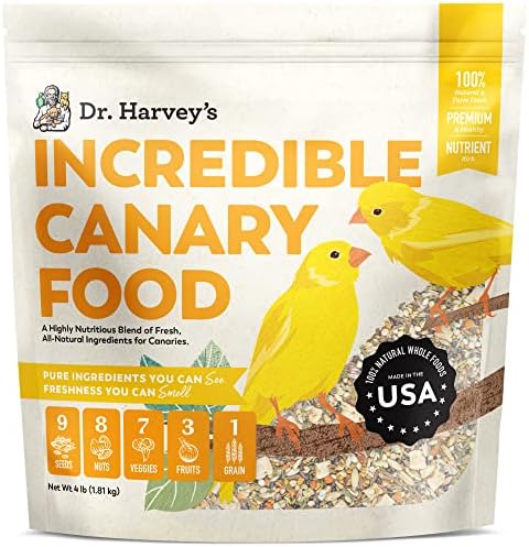  Dr. Harvey's Incredible Canary Blend, Natural Food For Canaries (4 Pounds)