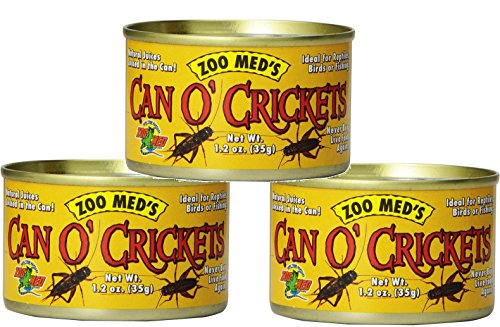  Zoo Med Laboratories Can O Crickets Pet Food, 1.2 Ounce Each (3 Pack)