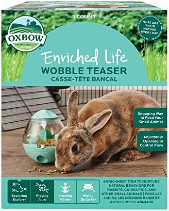  Oxbow Enriched Life Wobble Teaser Food & Treat Dispenser For Guinea Pig, Medium