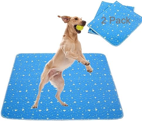  Suyfhdc Washable Pee Pads For Dogs, 2 Pack Reusable Pee Pads,18" X 24" Reusable Pet Training Pads,Reusable Puppy Pads, Dog Training Pads With Fast Absorbent
