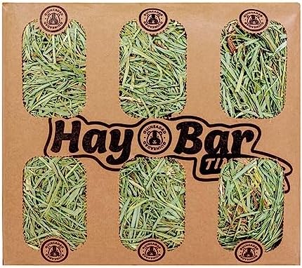  GuineaDad Timothy Hay Bar - Guinea Pig Food - 5 Pack - Pet Food For Rabbits, Small Animals, Hamster Food - Filtered & Hand Packed Guinea Pig Hay - Keeps Hay Secure And Encourages Active Eating