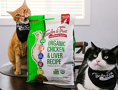  Tender & True Organic Chicken & Liver Recipe Cat Food, 3 Lb