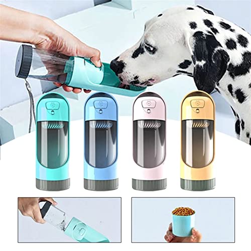  AACARB Cat Water Dispenser, Summer Portable Pet Dog Water Bottle 300ml Drinking Bowl For Large Dogs Water Dispenser With Drinking Feeder Outdoor Bottle (Color : Red)