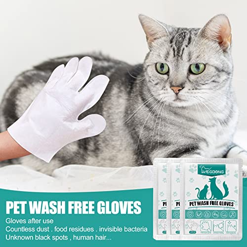  Pet Gloves For Cats And Dogs Bathing And Grooming Easy To Use Just Gently Dry Ideal Pet Wipes3ml Pet Supplies For Dogs Bowls With Storage (B, One Size)