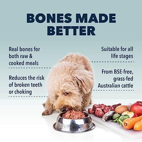  Four Leaf Rover Better Bones - Dog Calcium Supplement With Phosphorus And Vitamin D For Joint, Teeth And Bone Health Support - Pure Grass-Fed Australian Beef Bone - Vet Formulated - Made In The USA