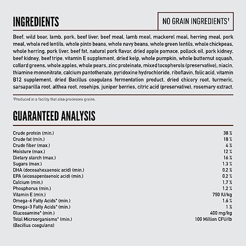  ORIJEN REGIONAL RED Dry Dog Food, Grain Free And Poultry Free Dog Food, Fresh Or Raw Ingredients, 23.5lb