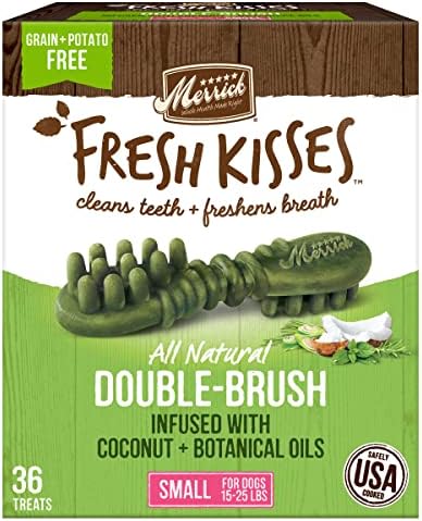  Merrick Fresh Kisses Oral Care Dental Dog Treats For Small Dogs 15-25 Lbs