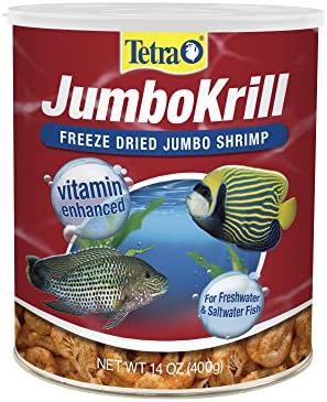  Tetra JumboKrill Freeze-Dried Jumbo Shrimp 3.5 Ounces, Natural Shrimp Treat For Aquarium Fish, Red (16198)