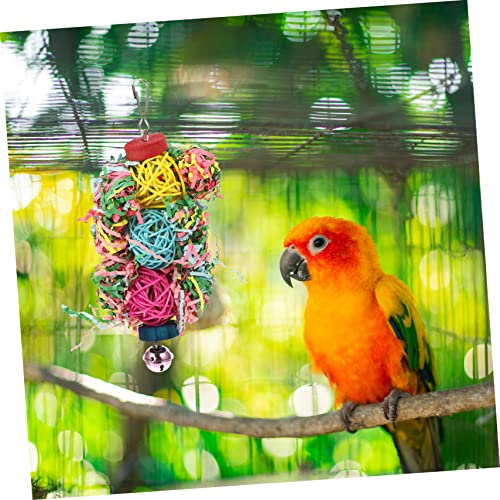 POPETPOP 3pcs Parrot Chew Toy Bird Toys For Parakeets Chewing Toys Bird Toys For Conures Chew Toys Indoor Playset Birds Toys Chewing Toys For Parrots Parakeet Swing Bird Foraging Toys Large