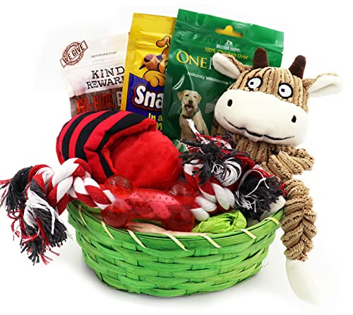  Best Dog Gift Basket Treat Crew Toys Package DB012