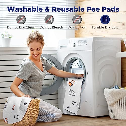  Washable Pee Pads For Dogs, 2 Pack Large 36"x41" Super Absorbent Reusable Dog Training Pads, 100% Waterproof Non-Slip Pee Pads Whelping Pads Dog Playpen Indoor Dog Cage Pads Dog Mat Pet Supplies