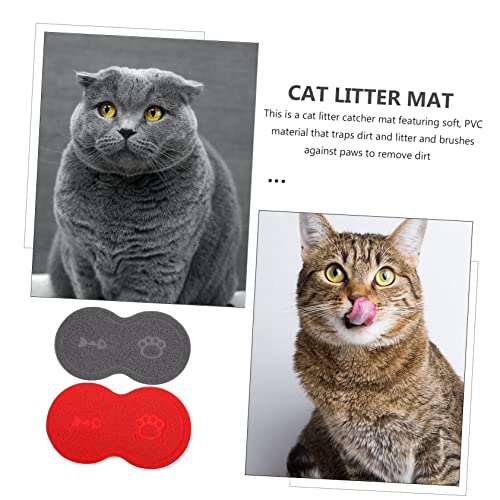  BCOATH Silica Cat Litter 2 Pcs Cat Litter Mat Dog Treat Toy Toys Cat Scratching Toy Pets Pads Dog Water Cushion Nonslip Dish Pads Cat Mat Cat Feeding Pad Claw Grinding Mat Food Food Toy