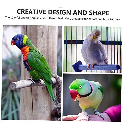  POPETPOP 3pcs Parrot Chew Toy Bird Toys For Parakeets Chewing Toys Bird Toys For Conures Chew Toys Indoor Playset Birds Toys Chewing Toys For Parrots Parakeet Swing Bird Foraging Toys Large