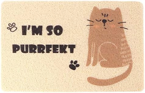  Mipcase Large Cat Litter Mat 3pcs Kittens Cats/Litter Food Cm Inch Pad Puppy Urine Dogs Mat Backing, Sleeping Pet, Kitten With Non- Fedding Mat, Mat- Proof Beige Scatter For Washable,