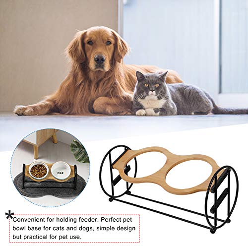  POPETPOP Black Utensil Holder Raised Cat Bowl Stand Iron Metal Cat Feeding Dish Holder Pet Food Bowl Rack For Cat Dog Neck Water Dispenser Stand Water Dispenser Stand Water Dispenser Stand