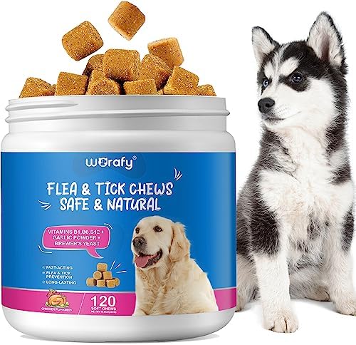  Flea And Tick Prevention For Dogs Chewable Flea And Ticks Treats, 150PCS Dog Flea & Tick Prevention Control Supplement, Flea And Tick Chews For Dogs, Oral Flea Pills For Dogs (Peking Duck Flavor)